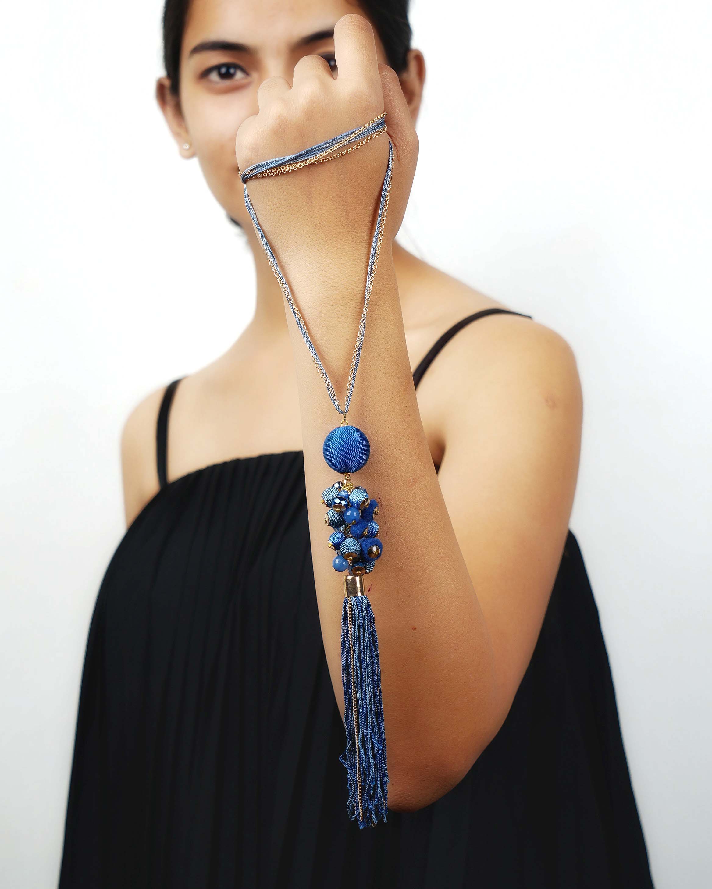 Aleppo  Long Blue Necklace