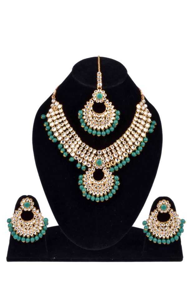 Athena Gold Plated Kundan Set - Image 2