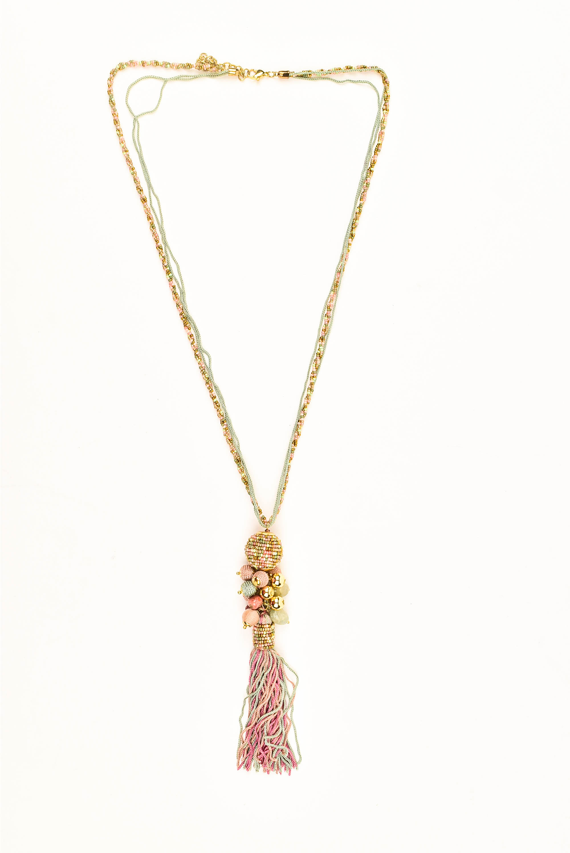 Iris Long Thread Necklace