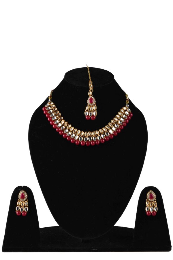 RHEA Gold plated Kundan Necklace - Image 2