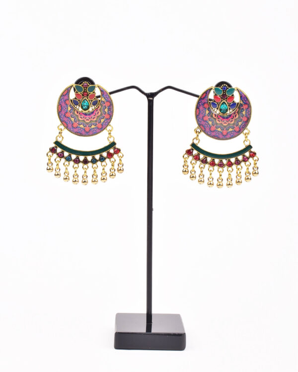 Motia Multicolor Chandbali - Image 4