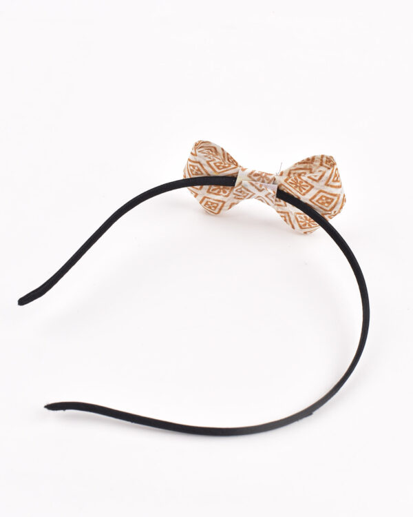 Meryl Cream Side Bow Hair Band - Image 3