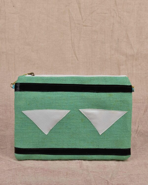 Narcissus Green Jute Sling Bag - Image 2