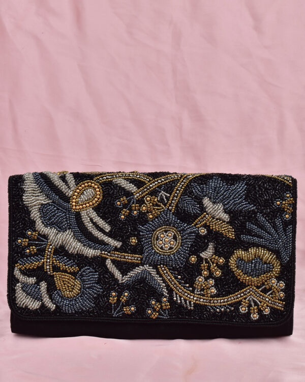 Bletilla Embroided Clutch - Image 6