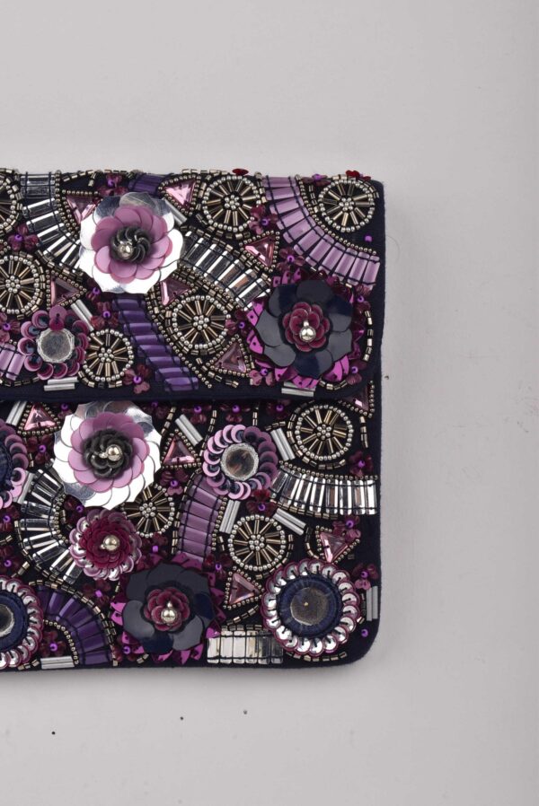 Bee Balm Purple Handbag - Image 3
