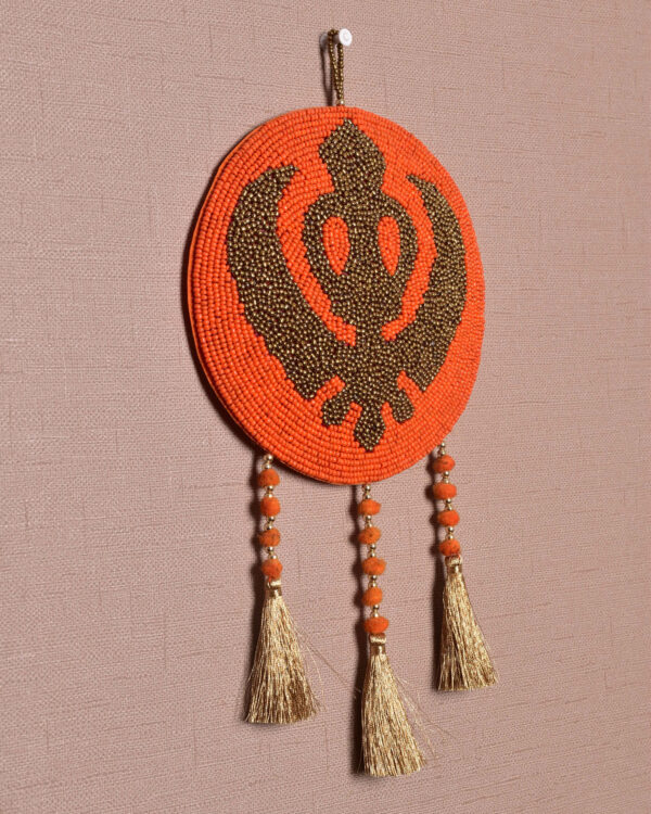 Cosmos Orangee Beads Wall Hanging - Image 2