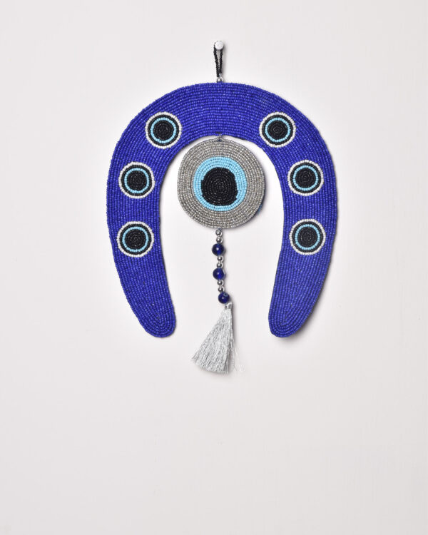 Blu Evil Eye& Horseshoe Wallhanging