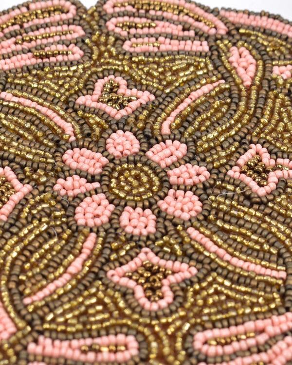 Bee Beige Beaded Coaster - Image 3