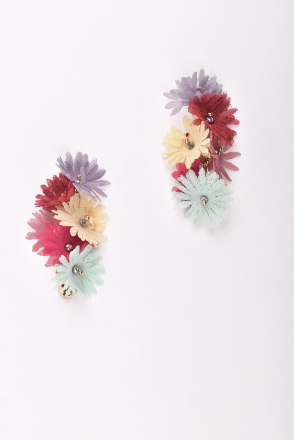 Deux Colourful Flower Earrring - Image 2