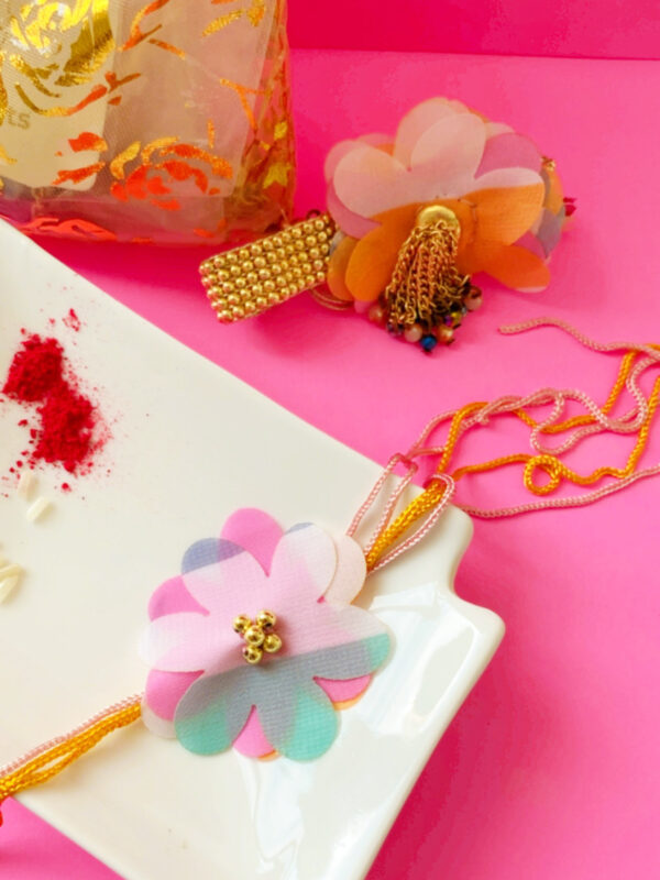 Ariana Flower Rakhi Lumba Set