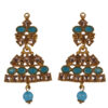 Pheme Blue Pearl Beads kundan Jewellery Set - Image 4