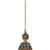 Pheme Blue Pearl Beads kundan Jewellery Set - Image 5