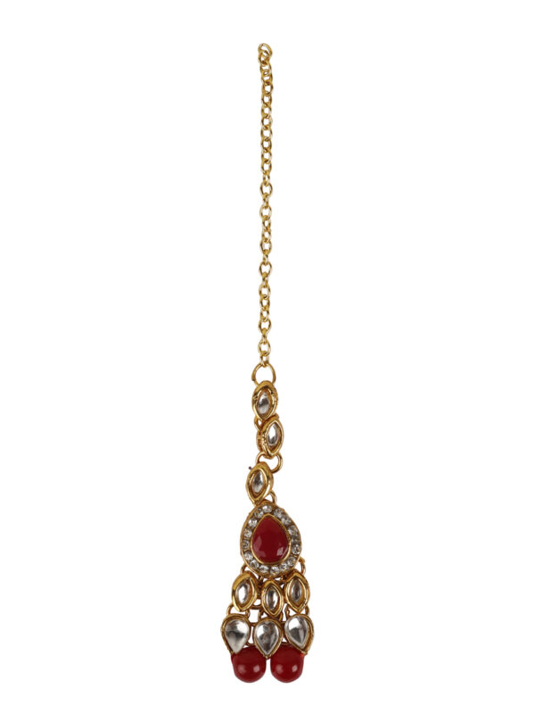 RHEA Gold plated Kundan Necklace - Image 6