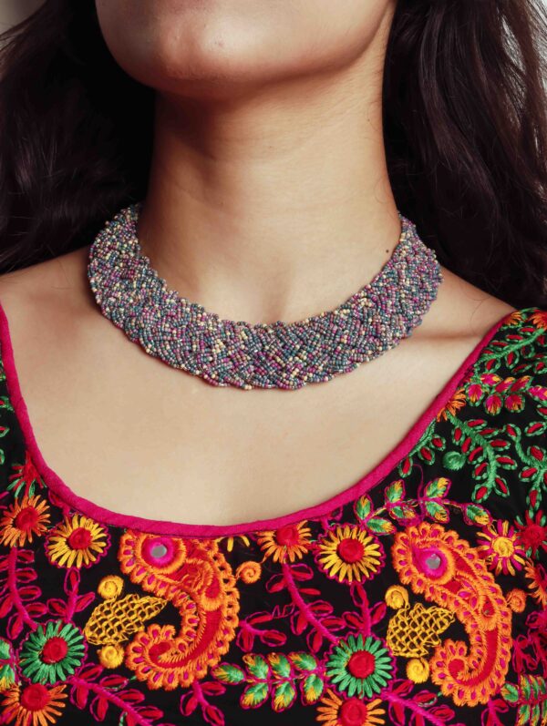 Alpine Multi Collar Beaded Necklace