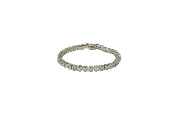 Dainty Diamond Studded Tennis Bracelet - Image 4