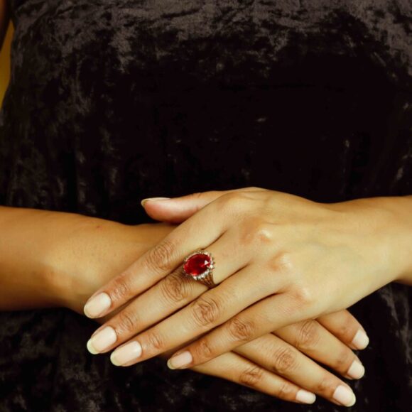 Aylah Red Stone Ring