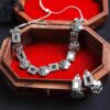 Aina Oxidised Mirror Choker Necklace Set
