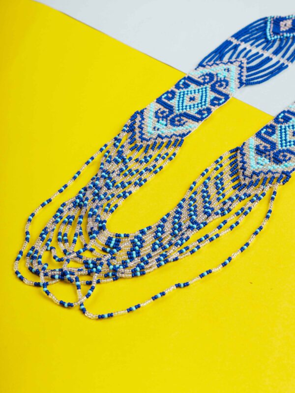 Lavender Beads Long Necklace - Image 3