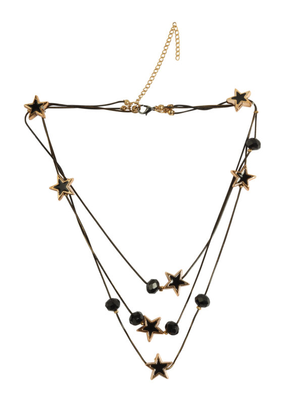 Black Star Layer Necklace - Image 2