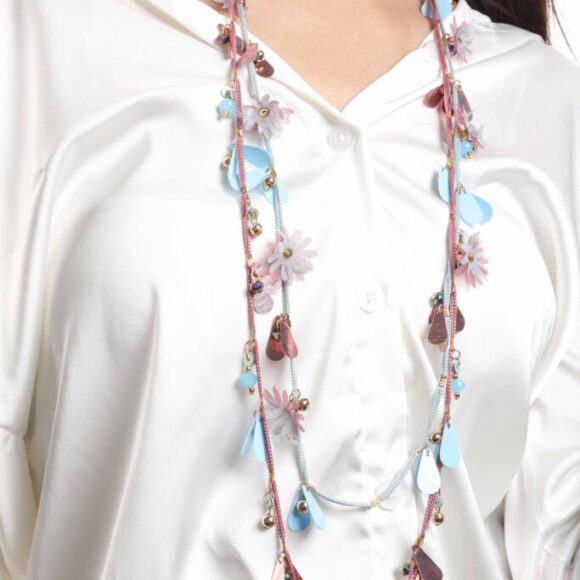 Contemporary Double Layered Beaded Necklace Set