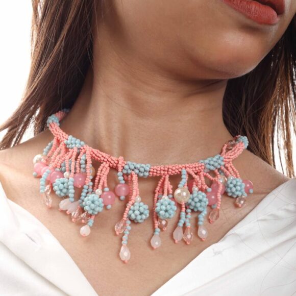 Esha Multicolour Boho Beaded Necklace