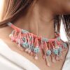 Esha Multicolour Boho Beaded Necklace - Image 2
