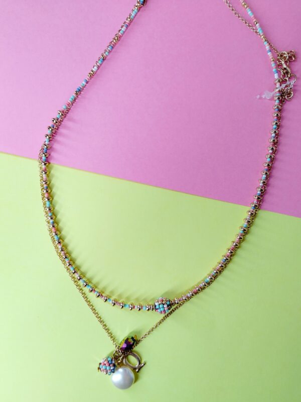 Double Layer Pendant Necklace - Image 2