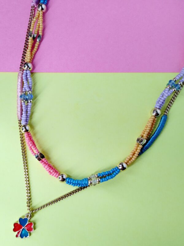 Multicolor Twisted Necklace - Image 2